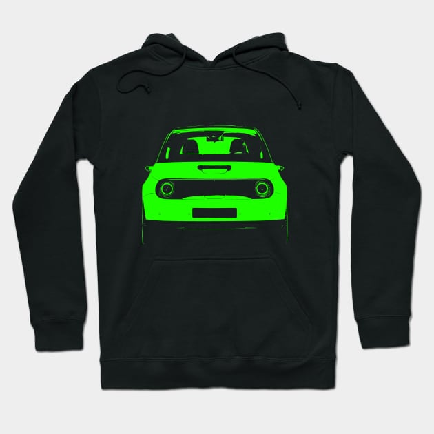 E vehicle green car Hoodie by WOS